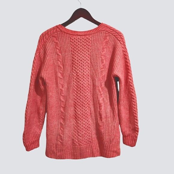 Cabi Elsa Pullover Sweater Crewneck Cable Pink Size XS #4245 Pullover - Picture 5 of 9